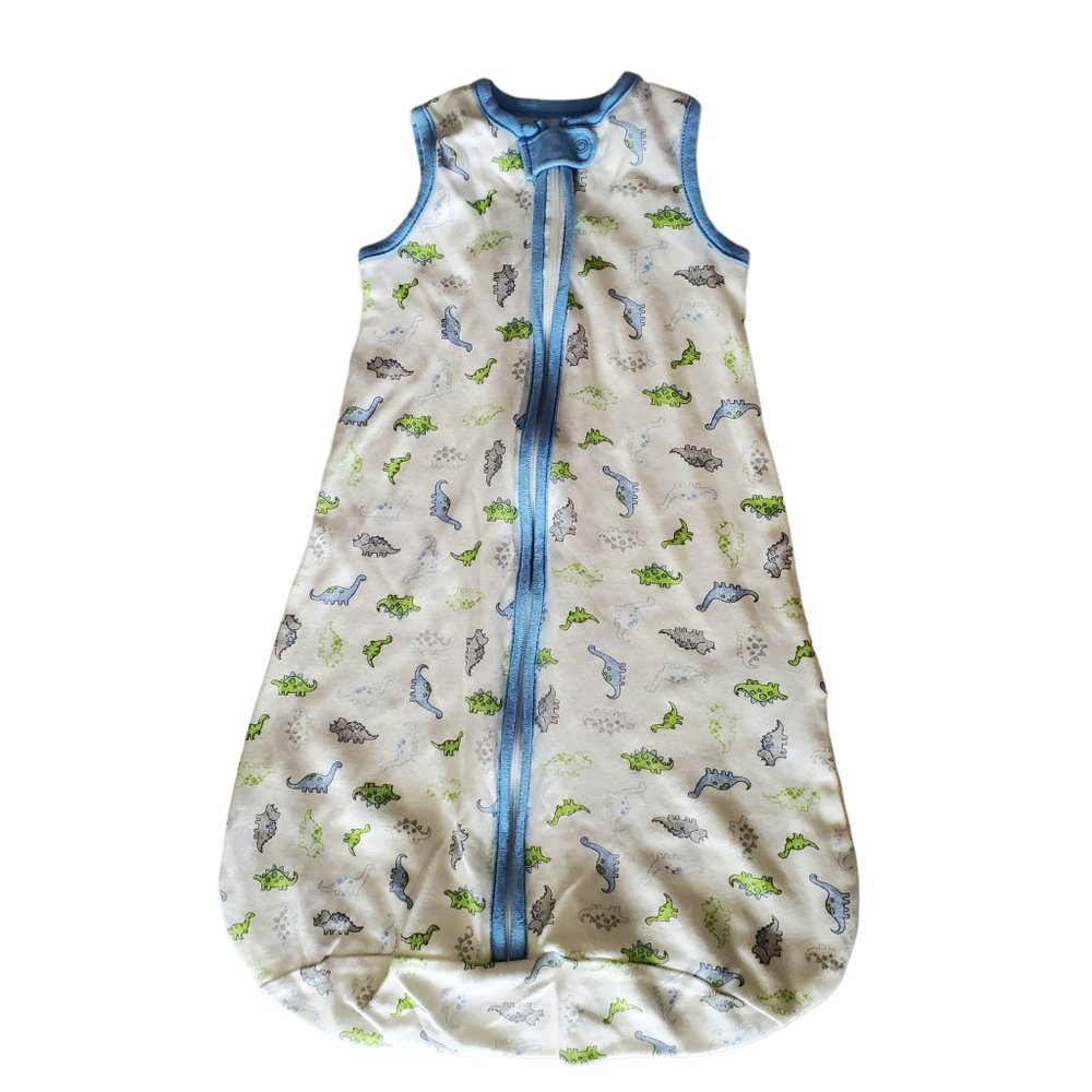 Little Me Sleep Sack. Gently worn. 0-6 Months. dinosaurs.‎